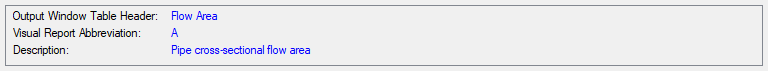 A description is provided at the bottom of Output Control for the selected parameter.